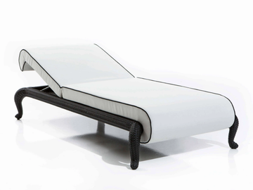 CANOPO - Recliner fabric sun lounger by Samuele Mazza Outdoor - view 2